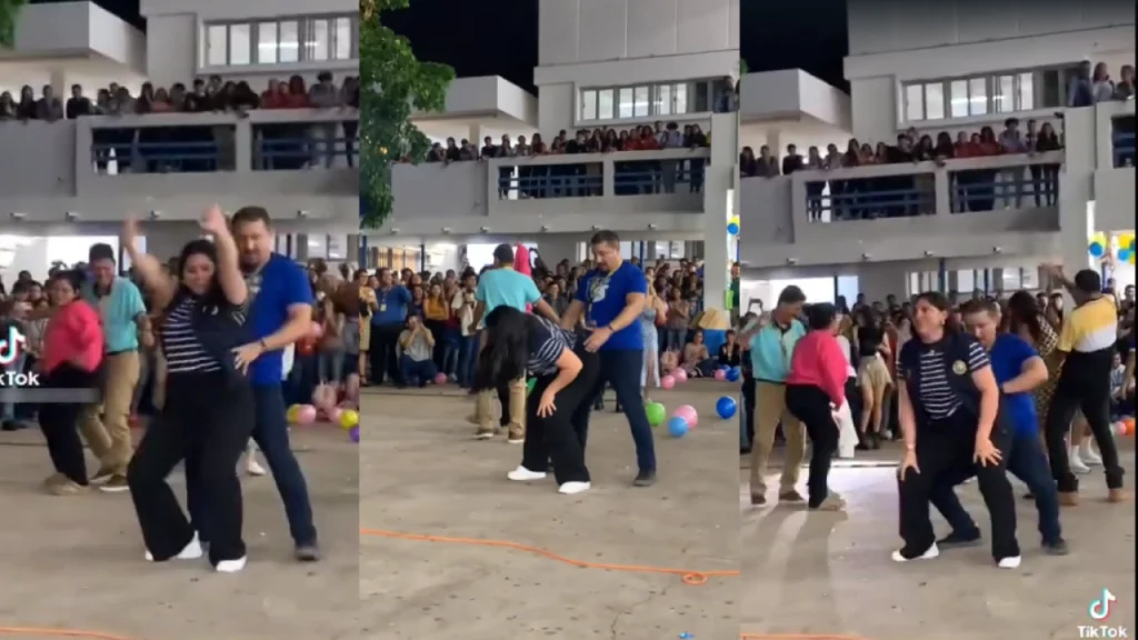 ‘Se soltó el Lic.’: Graban a docente de UNAH sacando los ‘pasos prohibidos’