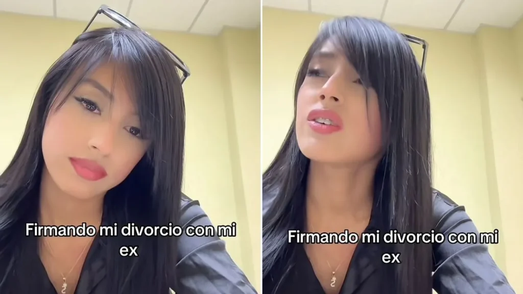 Hondureña se graba discutiendo con su ex en plena firma de divorcio