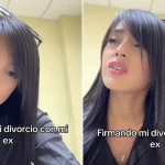 Hondureña se graba discutiendo con su ex en plena firma de divorcio