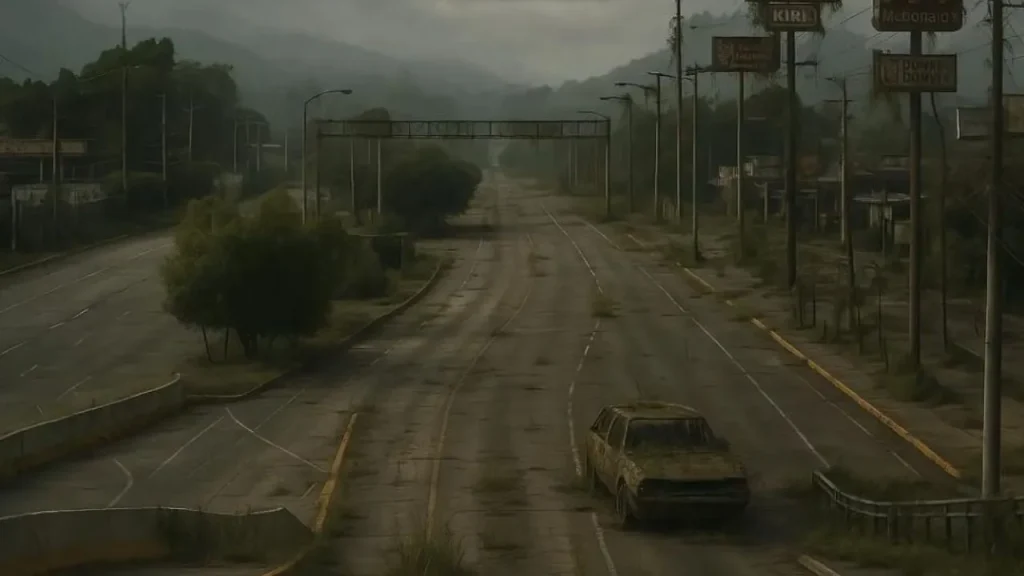 Así sería Tegucigalpa en el futuro postapocalíptico, según la IA