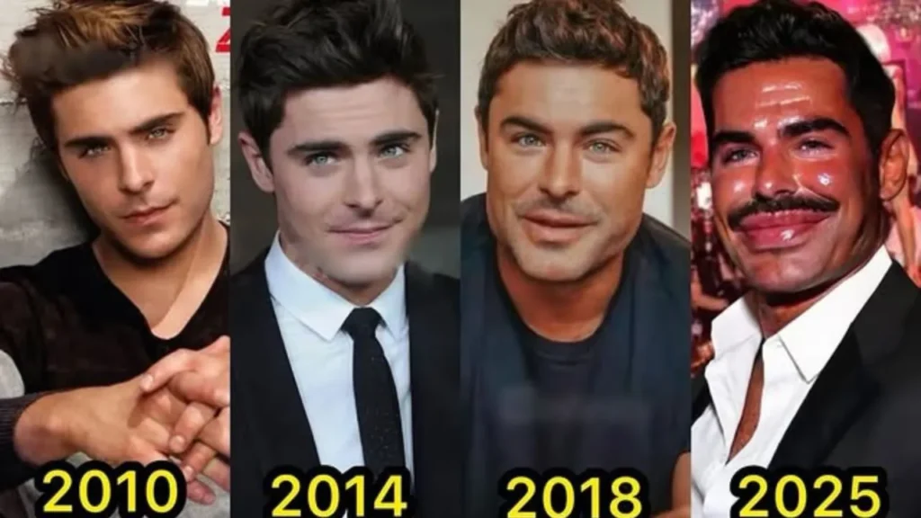 Zac Efron 2025 vs antes: por qué cambió la cara, bronceado y qué le pasó
