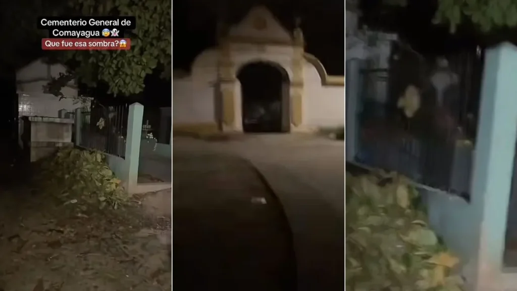 Jóvenes captan supuesta actividad paranormal en cementerio de Comayagua