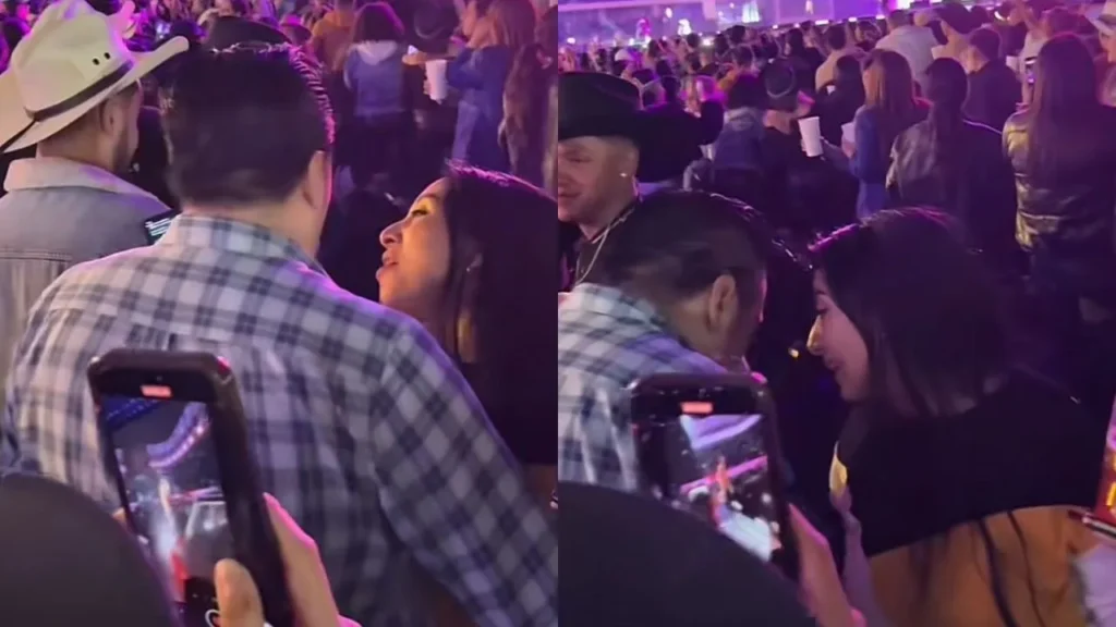 VIDEO: Mujer descubre a su novio siendo infiel en pleno concierto