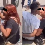 ‘Llévenme con él’: Mujer se aferra a su pareja tras ser golpeado por vecinos