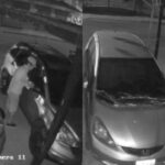 Exponen en vídeo a un hombre robando retrovisores de carros, ¿dónde ocurrió?