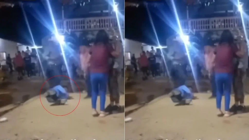 VIDEO: Hondureña macanea a su pareja por bailar con otra en Atlántida