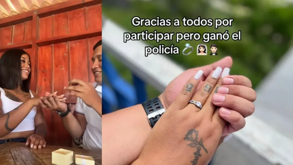‘En todas las vidas, sí’: excariñosa se compromete en matrimonio con un policía