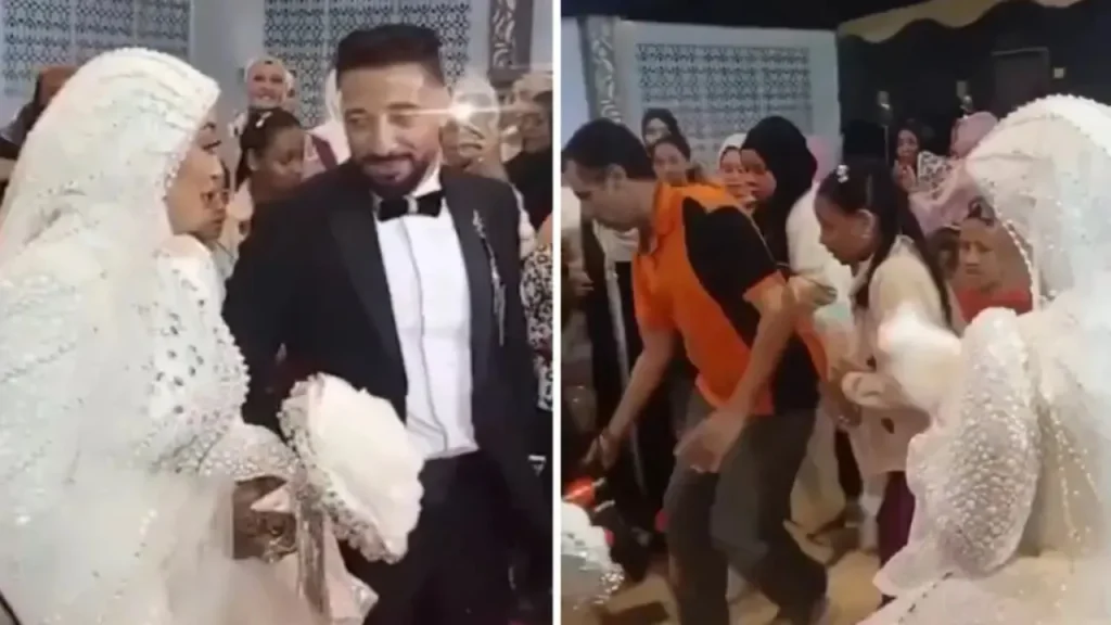 VIDEO: novio muere mientras bailaba con su esposa en plena boda