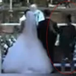 VIDEO: Aparece un supuesto demonio caminando durante boda religiosa