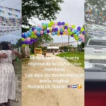 Hondureño regresa de Estados Unidos y su familia lo recibe con ‘fiestón’