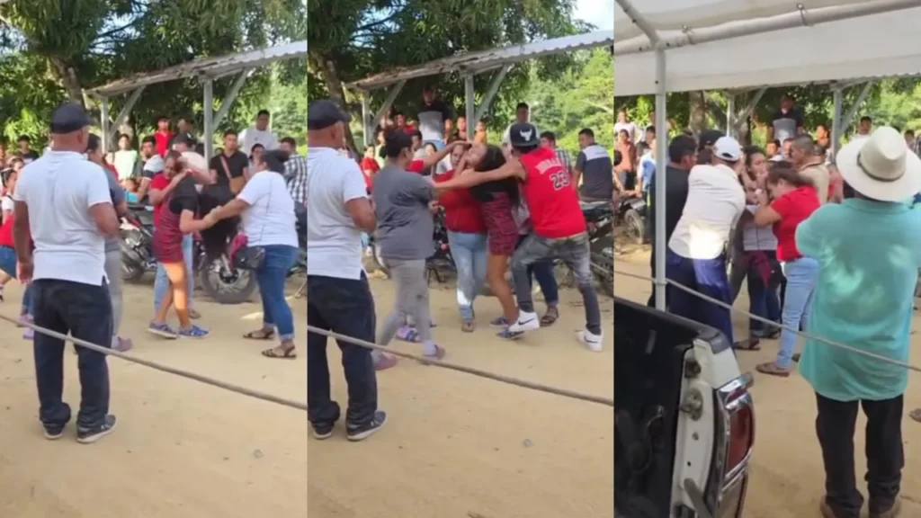 VIDEO: Cuatro hondureñas se enfrentan a golpes por un hombre en Atlántida