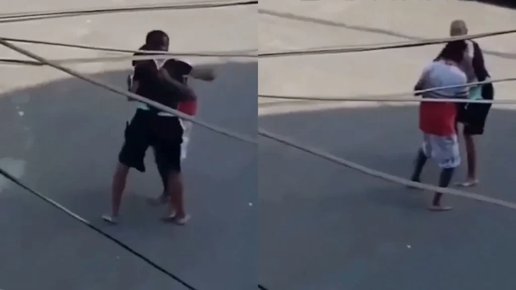 VIDEO: Vendedor ambulante sin manos noquea a joven en plena calle