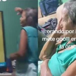 Abuela hondureña reza por Olimpia y festejó un gol en plena oración