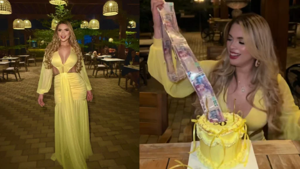 ‘Mi día favorito en el mundo’: hondureña recibe pastel con miles de lempiras