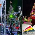Misión Navidar y Cemplus encienden el árbol navideño más grande de Honduras