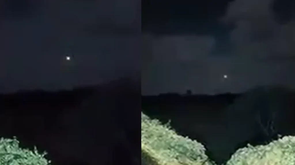 Captan en video a supuesta bruja volando convertida en una bola de fuego