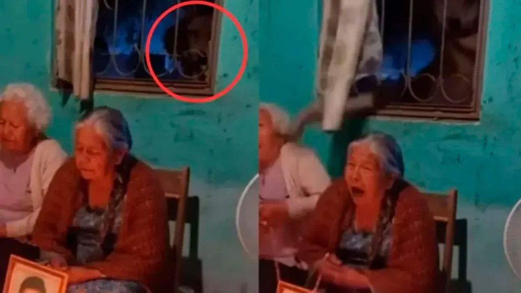 VIDEO: Captan supuesto demonio atacando a abuelitas durante un rosario