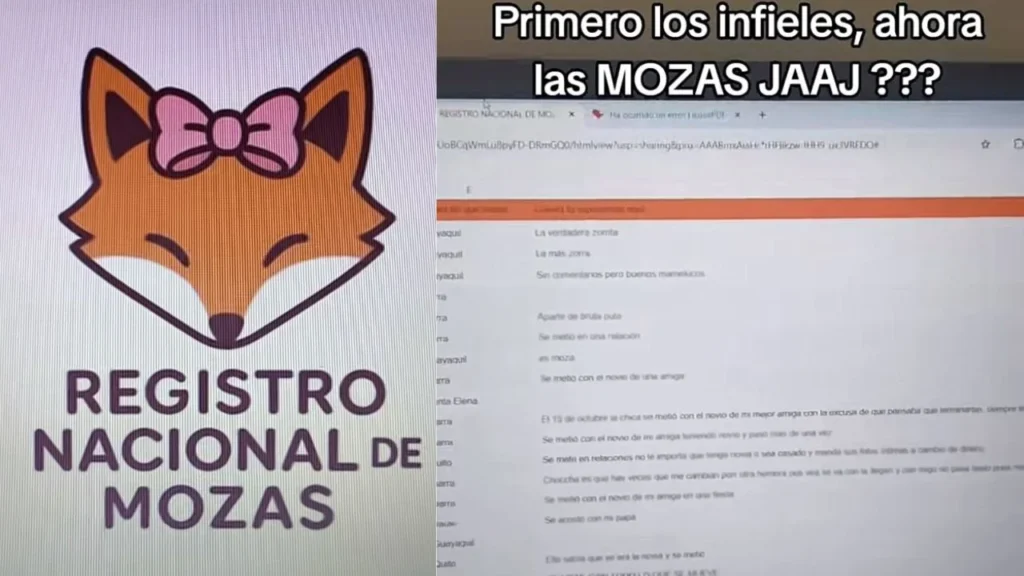 Excel de las mozas: link de lista viral en redes genera polémica