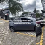 Hondureña pide ayuda a sacerdote para estacionarse en la Basílica de Suyapa