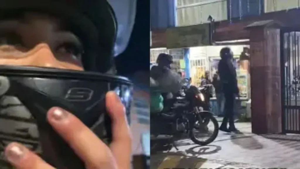 Hombre descubre a su esposa con otro mientras realizaba un servicio en moto