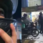 Hombre descubre a su esposa con otro mientras realizaba un servicio en moto