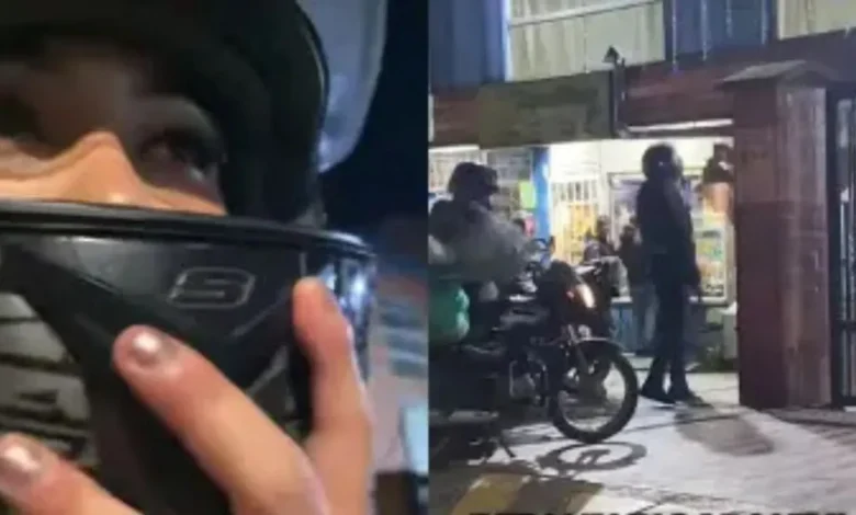 Hombre descubre a su esposa con otro mientras realizaba un servicio en moto