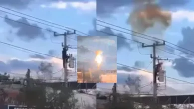 Video del poste en Juárez: 'ladron' sufrió una descarga eléctrica