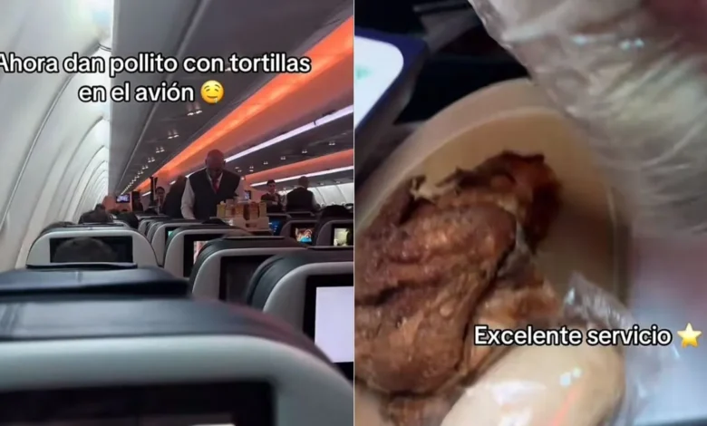 VIDEO: Hondureño lleva pollo con tortillas en pleno vuelo a España