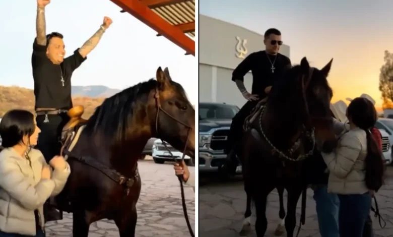 ¿Cuánto cuesta el caballo que le regaló Ángela Aguilar a Christian Nodal?