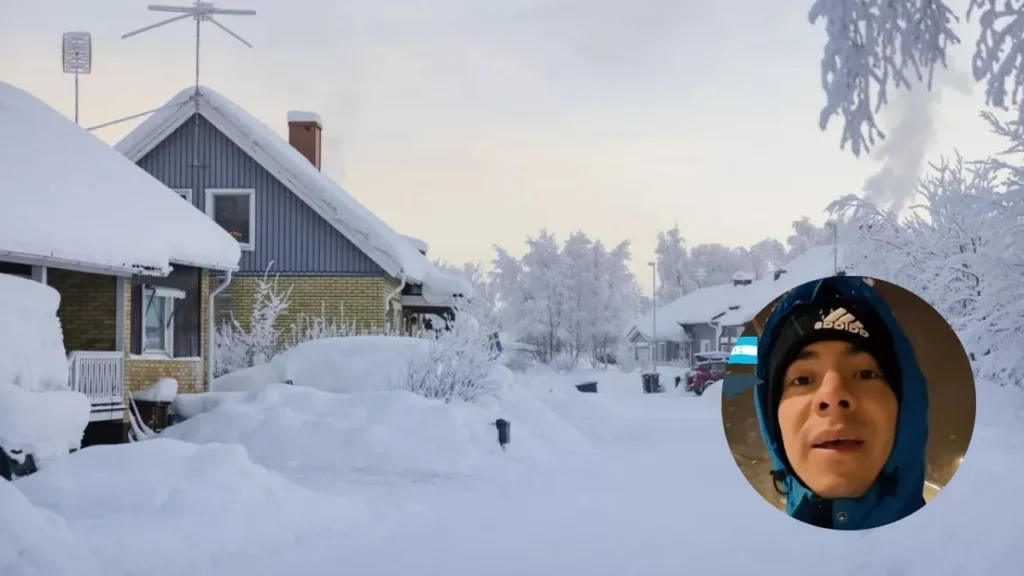 Migrante en Suecia compara la nieve con realidad de Honduras y lanza llamado
