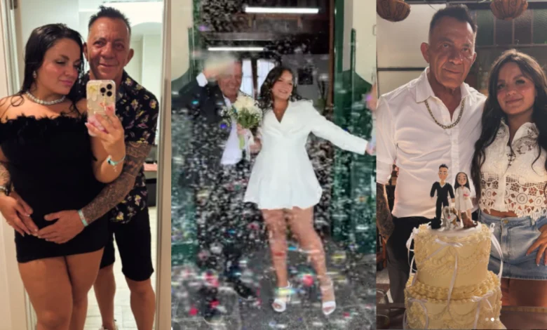 'No voy a renunciar a este amor por miedo': joven se casa con hombre 43 años mayor