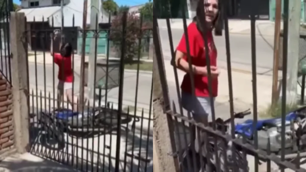 VIDEO: Mujer destruye la moto de su novio tras descubrir que la engañó