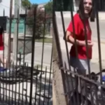 VIDEO: Mujer destruye la moto de su novio tras descubrir que la engañó