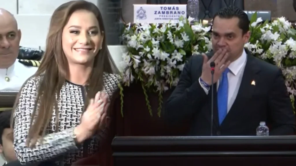 'Te amo, mi baby': Zambrano inicia legislatura con tierno mensaje a su esposa