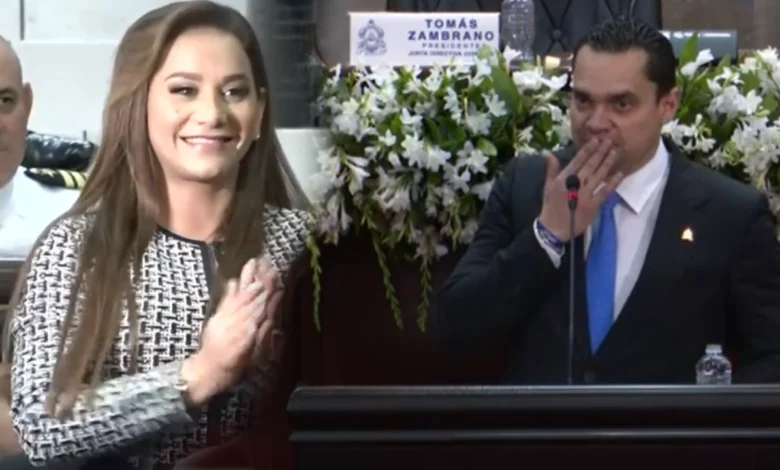 'Te amo, mi baby': Zambrano inicia legislatura con tierno mensaje a su esposa