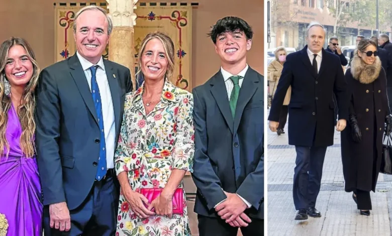 Jorge Azcón esposa e hijos: ¿Quién es Ana Belén Blasco y su familia?