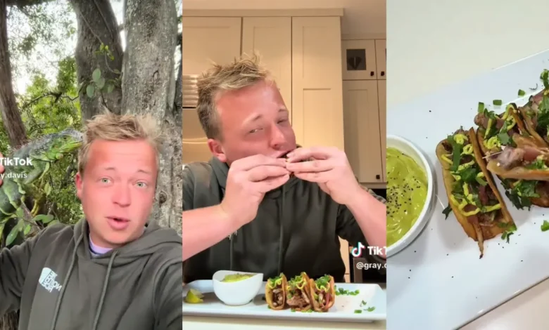 VIDEO: Tiktoker prepara tacos con 'iguanas congeladas' por el frío en Florida
