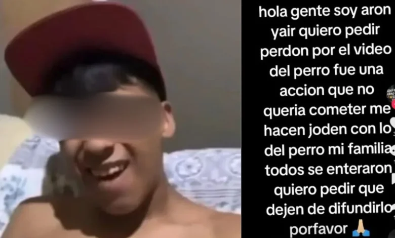 Escracho de Aronyair: video con el perro y su mamá en Twitter cómo lo encuentro