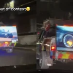 ‘Pa ver la novela’: hondureño ‘coloca’ un plasma en la paila de su carro