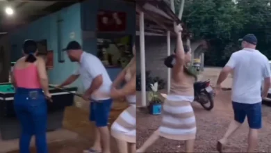 VIDEO: Mujer fajea a su esposo tras sorprenderlo con la supuesta amante