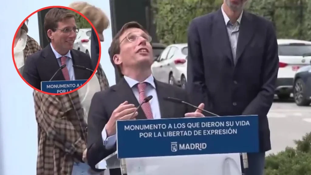 Paloma ‘bendice’ al alcalde de Madrid en pleno homenaje: su reacción causa risas