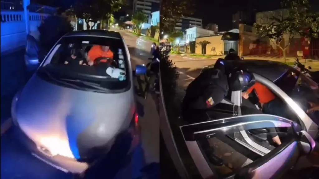 '¡Y es con mi tía!': pareja es sorprendida en actos íntimos dentro de carro