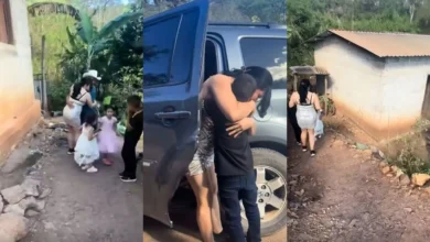Así fue el emotivo regreso de Wendy Tejada a su hogar en Lempira