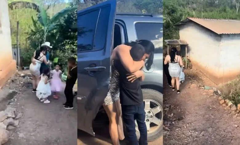Así fue el emotivo regreso de Wendy Tejada a su hogar en Lempira