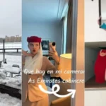 Videos: Hondureña brilla como azafata en reconocida aerolínea árabe