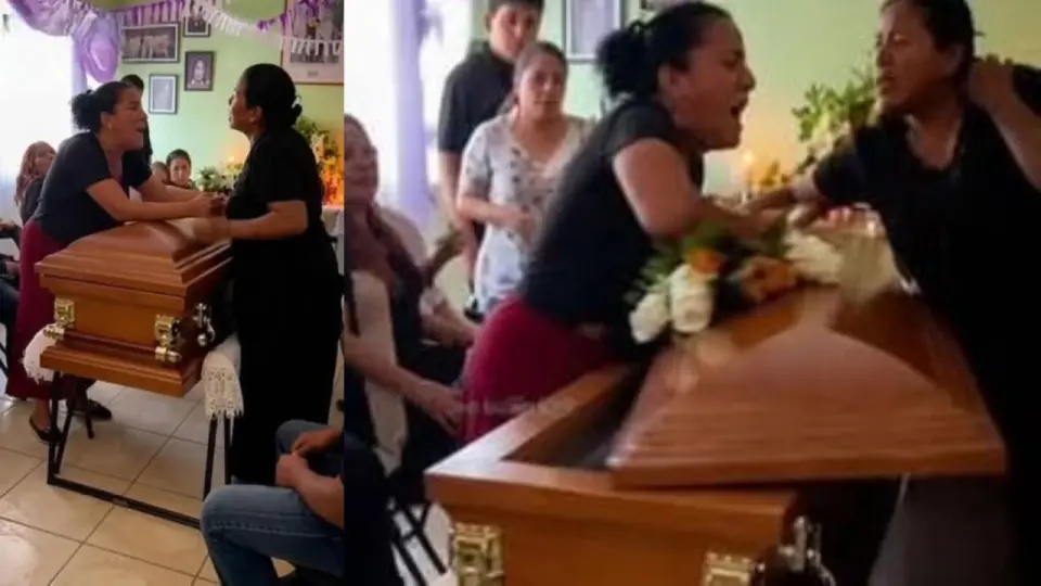 Mujeres se pelean sobre el ataúd de un hombre: ambas eran su pareja