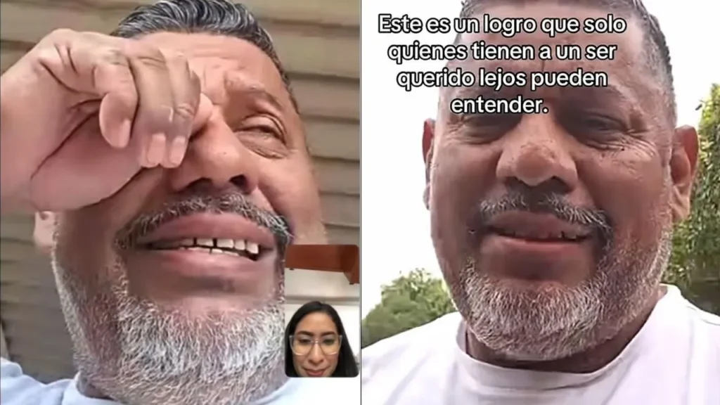 Padre llora tras aprobación de visa de su hija; no se ven desde hace 20 años
