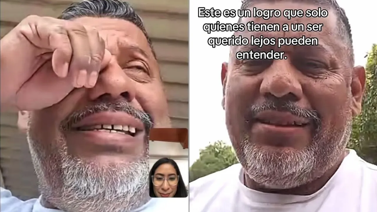 Padre llora tras aprobación de visa de su hija; no se ven desde hace 20 años