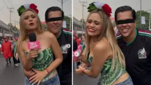 Video: Acosan a periodista mientras informaba sobre triunfo de México